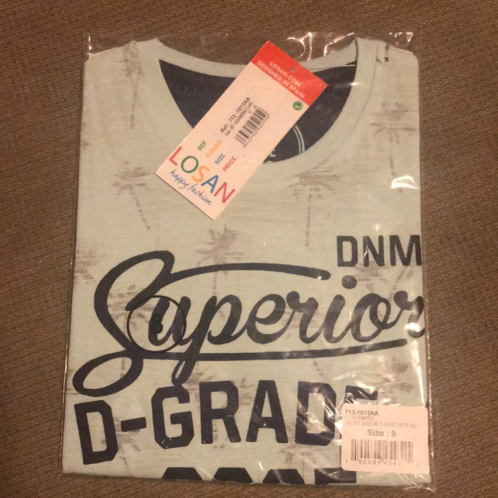 Boys NWT Chic LOSAN Seawater Short Sleeve Shirt 8